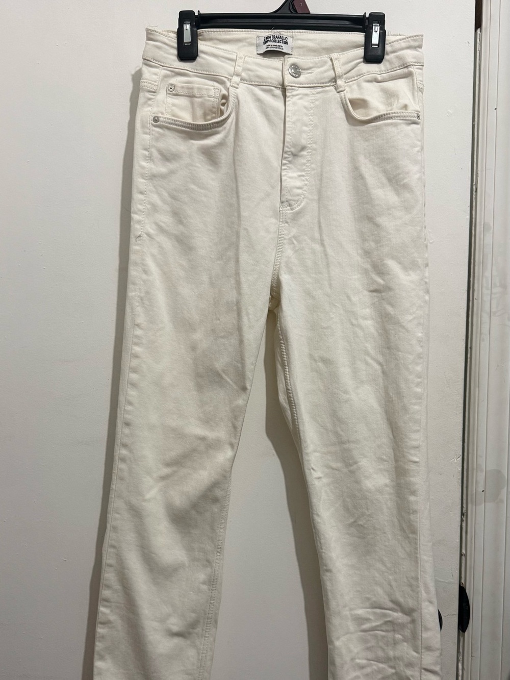 White Stretch Skinny Jeans Size 8 Zara Trafaluc Denim